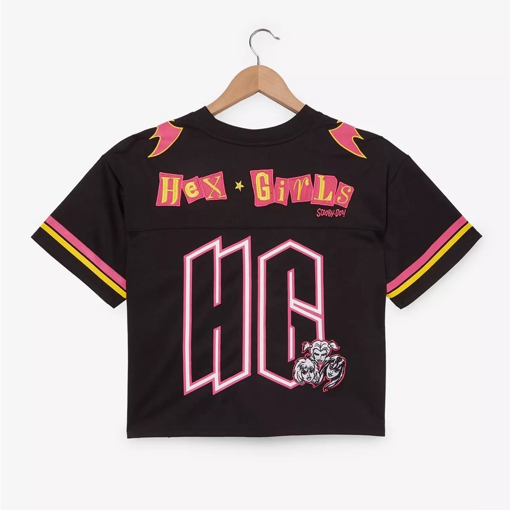 Scooby-Doo! Hex Girls Cropped Football Jersey — BoxLunch Exclusive Halloween